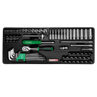 Набор инструмента в ложементе 1/4" 72ед. TOPTUL GCAT7202