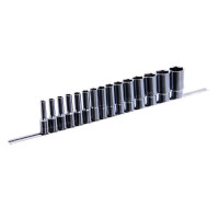 Набор головок длинных на планке TOPTUL 12-гр. 1/2" 15ед. 8-32мм GAAQ1607U