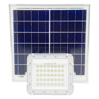 Аккумуляторный прожектор светодиодный 200W (LiFePO4, 30000mAh) с солнечной панелью (6V 40W) PROTESTER SLFL2001
