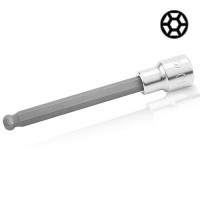 Насадка шестигранник HEX TOPTUL 6 мм 140мм 1/2" с шаром BCSA1606