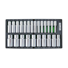 Набор головок длинных 1/2" 8-32мм 24ед. (в ложементе, тип A) TOPTUL GEA0241