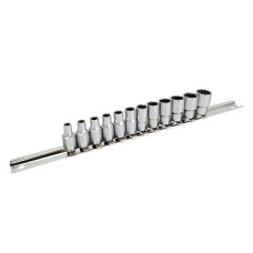 Набор головок на планке 12-гранные 1/4" 12ед. 4-13мм TOPTUL GAAQ0801U-12