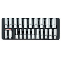 Набор головок длинных 1/2" 8-32мм 22ед. (в ложементе) TOPTUL GAAT2202