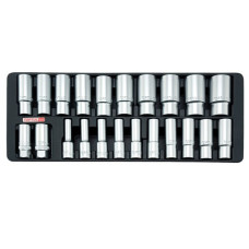 Набор головок длинных 1/2" 8-32мм 22ед. (в ложементе) TOPTUL GAAT2202