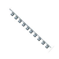Планка-держатель для головок TOPTUL 1/4"*260*12шт BKAC0812