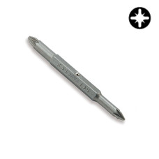 Бита крестовая двухсторонняя TOPTUL 1/4" PZ1xPZ2 L75мм FKBA0102