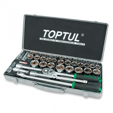 Комбинированный набор инструментов TOPTUL 1/2" (дюйм+метр.) 43ед. GCAD4303